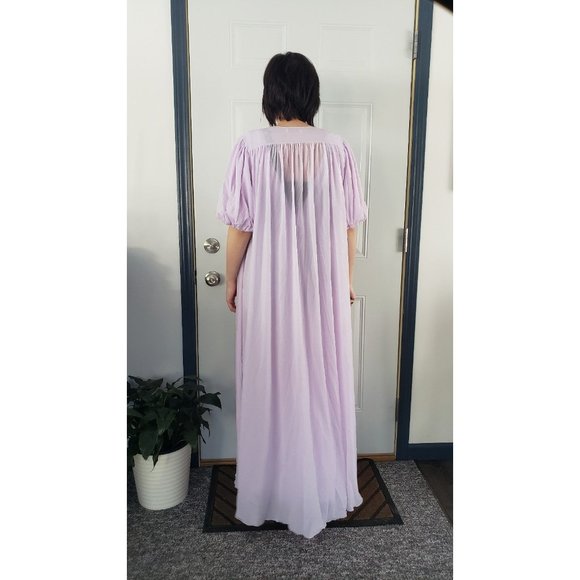 70s Sheer Purple Peignoir‎ Set - Picture 6 of 10
